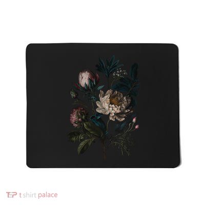 Dark Academia Peony Botanical Mousepad