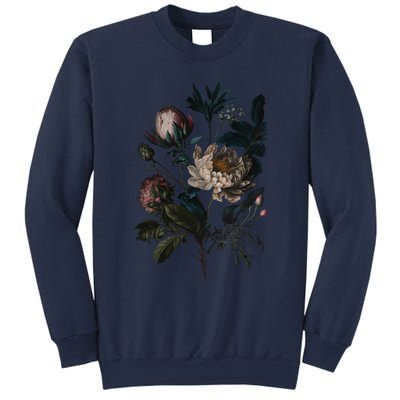 Dark Academia Peony Botanical Sweatshirt