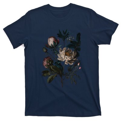 Dark Academia Peony Botanical T-Shirt