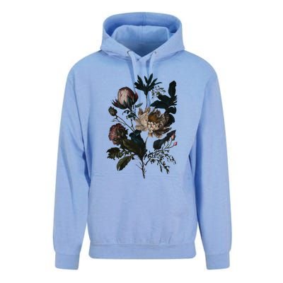 Dark Academia Peony Botanical Unisex Surf Hoodie