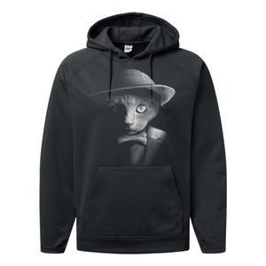 Dapper Cat Performance Fleece Hoodie