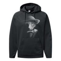 Dapper Cat Performance Fleece Hoodie