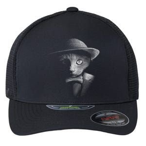 Dapper Cat Flexfit Unipanel Trucker Cap