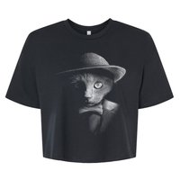 Dapper Cat Bella+Canvas Jersey Crop Tee