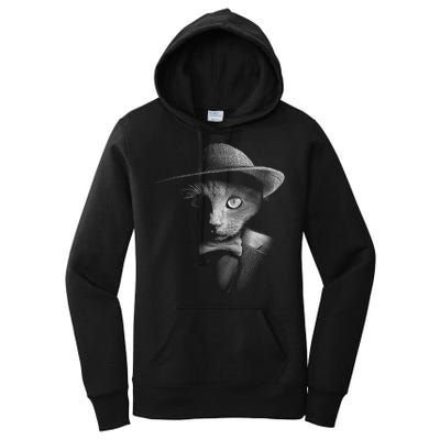 Dapper Cat Women's Pullover Hoodie