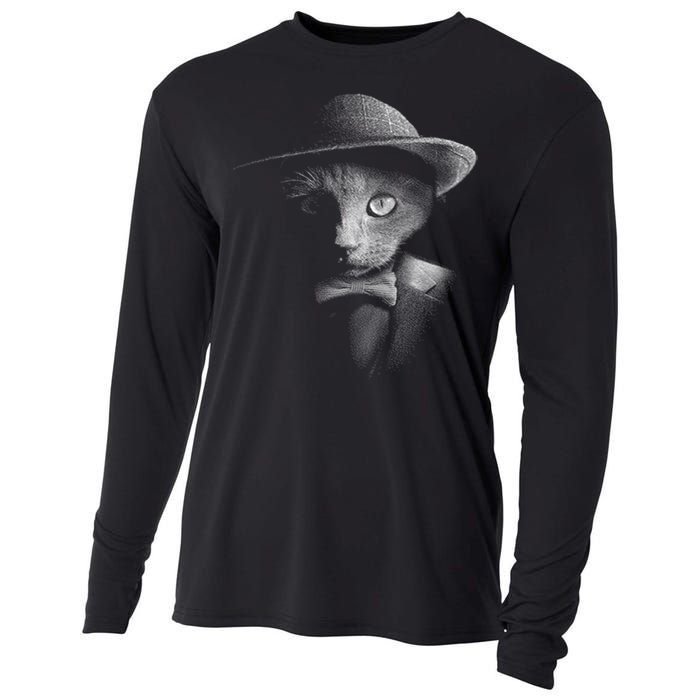 Dapper Cat Cooling Performance Long Sleeve Crew