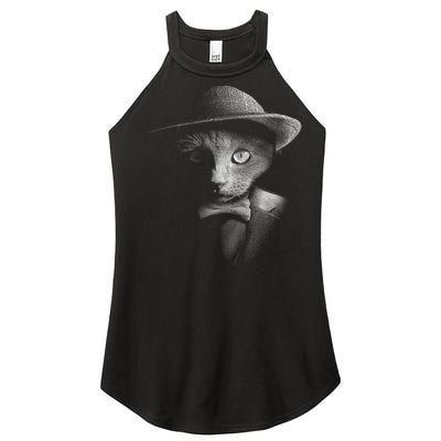 Dapper Cat Women’s Perfect Tri Rocker Tank