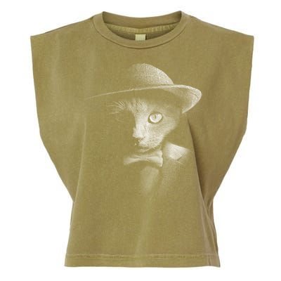 Dapper Cat Garment-Dyed Women's Muscle Tee