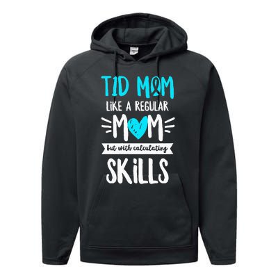 Diabetes Awareness Quote for a Type 1 Diabetes Mom Performance Fleece Hoodie