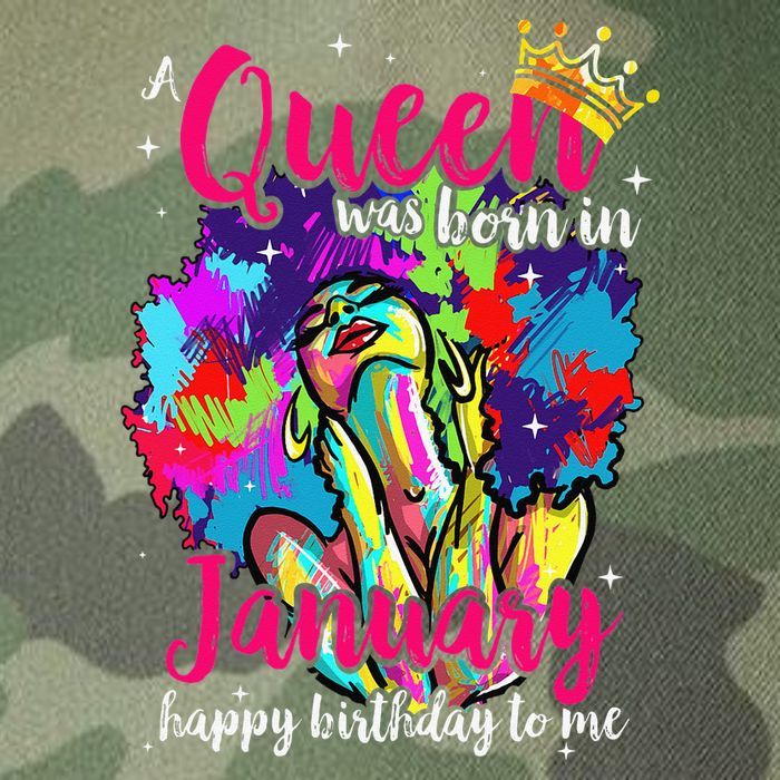 Dashiki A Queen Was Born In January Happy Birthday To Me Legacy Tie Dye Trucker Hat