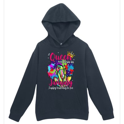 Dashiki A Queen Was Born In January Happy Birthday To Me Urban Pullover Hoodie