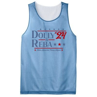 Dolly And Reba 2024 Make America Fancy Again Retro Mesh Reversible Basketball Jersey Tank