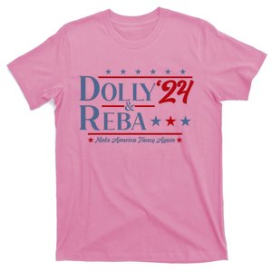 Dolly And Reba 2024 Make America Fancy Again Retro T-Shirt