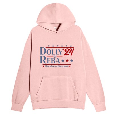 Dolly And Reba 2024 Make America Fancy Again Retro Urban Pullover Hoodie