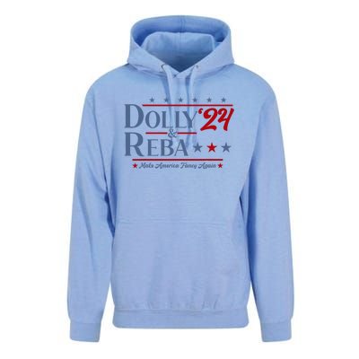 Dolly And Reba 2024 Make America Fancy Again Retro Unisex Surf Hoodie