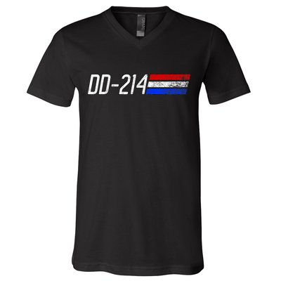 Dd214 Alumni Retired Military Veteran Dd 214 Alumni V-Neck T-Shirt