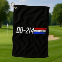 Dd214 Alumni Retired Military Veteran Dd 214 Alumni Golf Towel