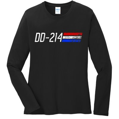 Dd214 Alumni Retired Military Veteran Dd 214 Alumni Ladies Long Sleeve Shirt