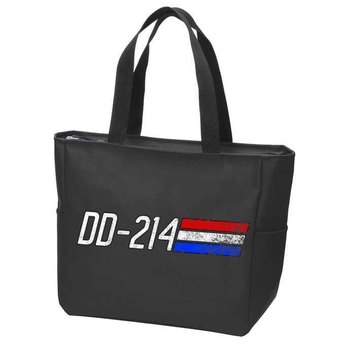 Dd214 Alumni Retired Military Veteran Dd 214 Alumni Zip Tote Bag
