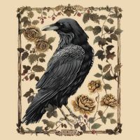 Dark Academia Raven Teacher Zip Tote Bag