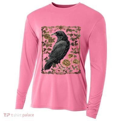 Dark Academia Raven Teacher Cooling Performance Long Sleeve Crew