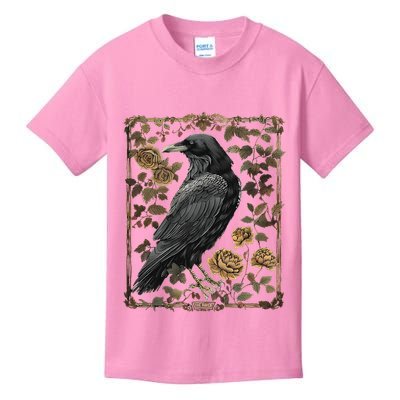 Dark Academia Raven Teacher Kids T-Shirt