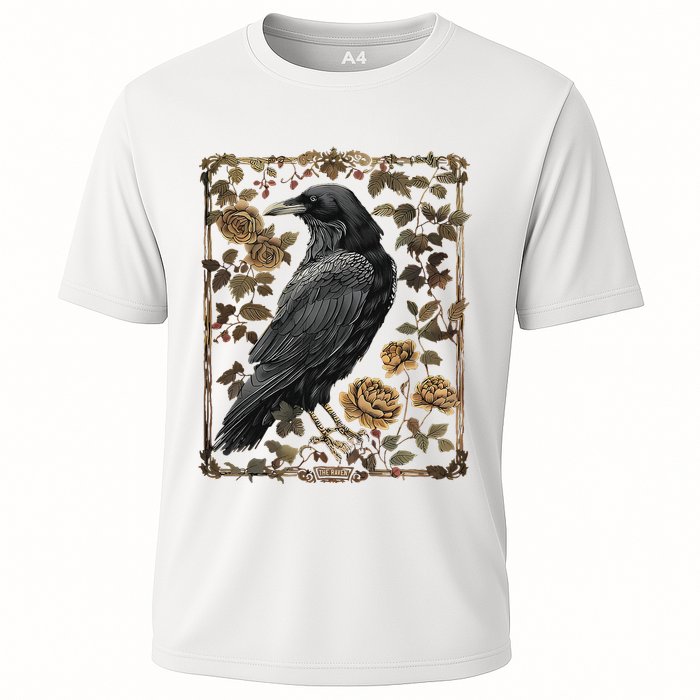 Dark Academia Raven Teacher Cooling Performance Crew T-Shirt