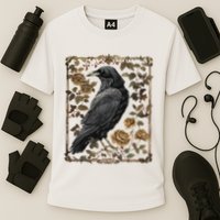 Dark Academia Raven Teacher Cooling Performance Crew T-Shirt