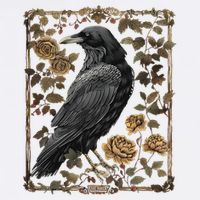 Dark Academia Raven Teacher Cooling Performance Crew T-Shirt