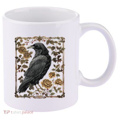 Dark Academia Raven Teacher 11oz C Handle Ceramic Mug