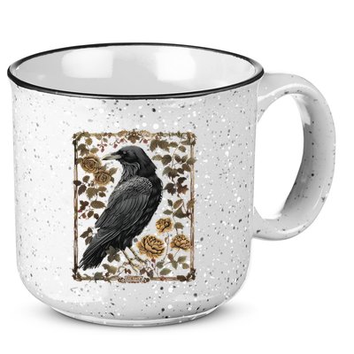 Dark Academia Raven Teacher 15oz Campfire Ceramic Mug