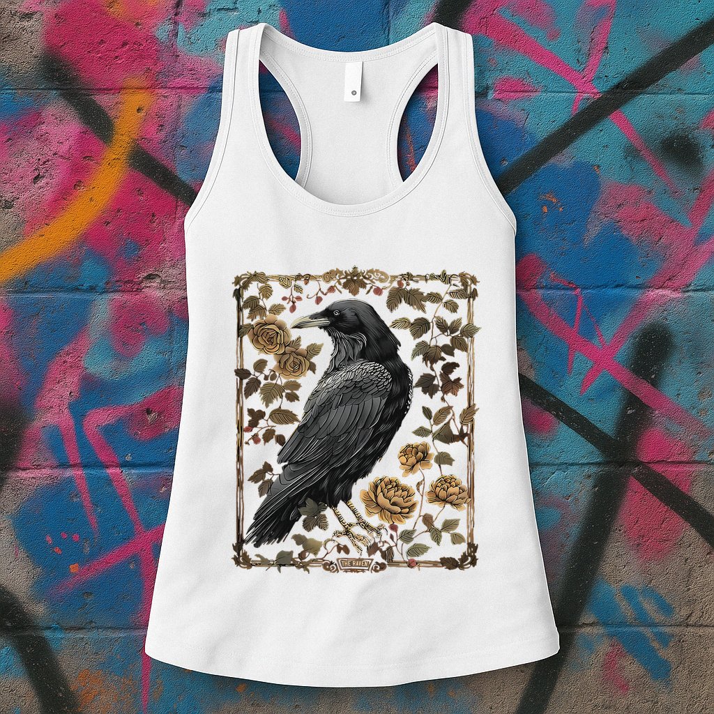 Dark Academia Raven Teacher Womens Tank Top