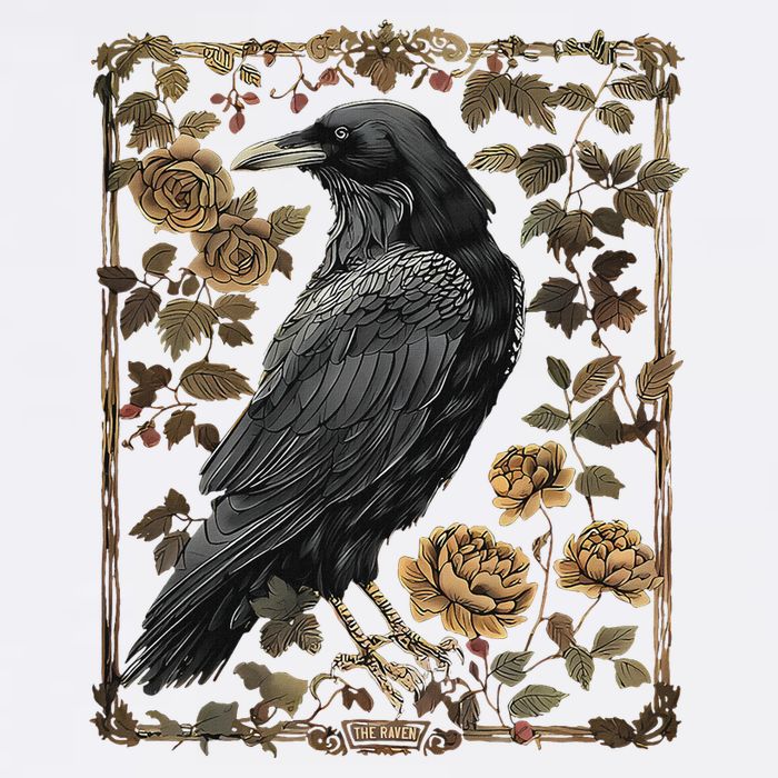 Dark Academia Raven Teacher Wool Snapback Cap