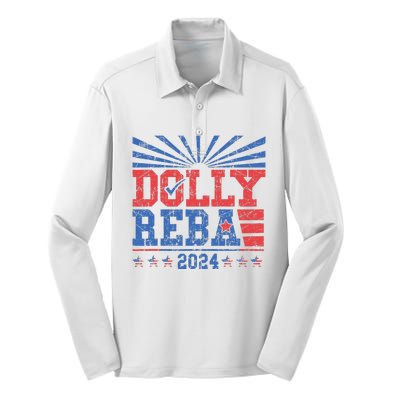 D.O.L.Ly And Reba 2024 Silk Touch Performance Long Sleeve Polo