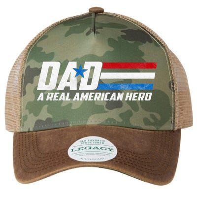 Dad A Real American Hero Legacy Tie Dye Trucker Hat