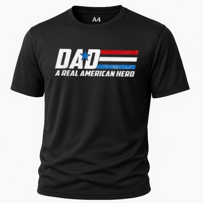 Dad A Real American Hero Performance Shirt