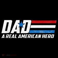 Dad A Real American Hero Tall T-Shirt