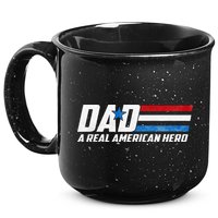 Dad A Real American Hero 15oz Campfire Ceramic Mug