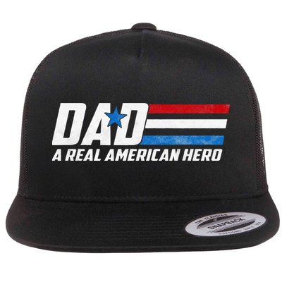 Dad A Real American Hero Flatbill Hat