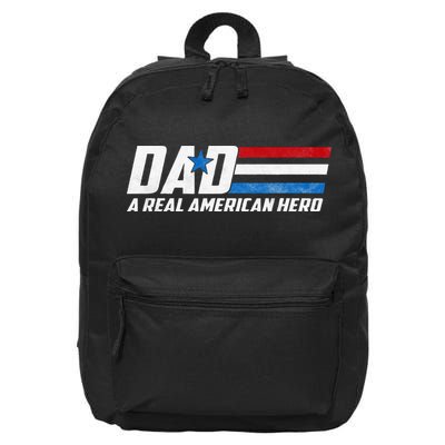 Dad A Real American Hero 16 in Basic Backpack
