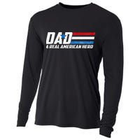 Dad A Real American Hero Cooling Performance Long Sleeve Crew