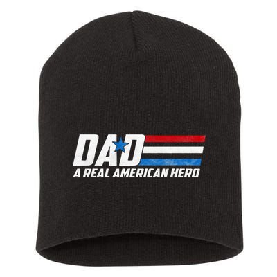 Dad A Real American Hero Short Acrylic Beanie