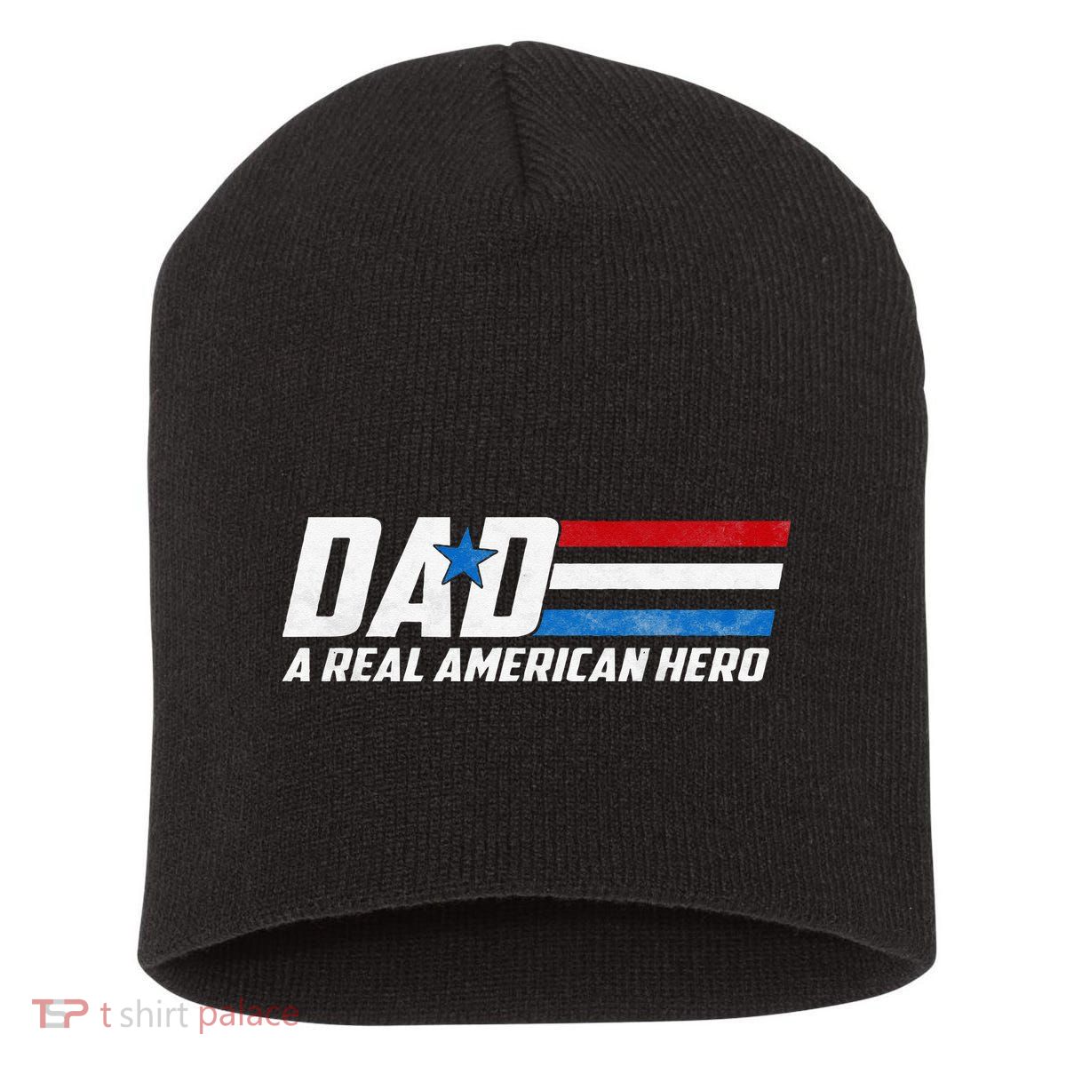 Dad A Real American Hero Short Acrylic Beanie