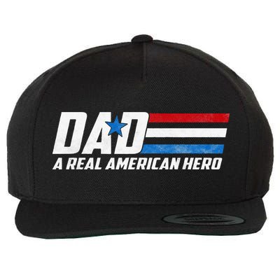 Dad A Real American Hero Wool Snapback Cap
