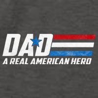 Dad A Real American Hero Vector Backpack