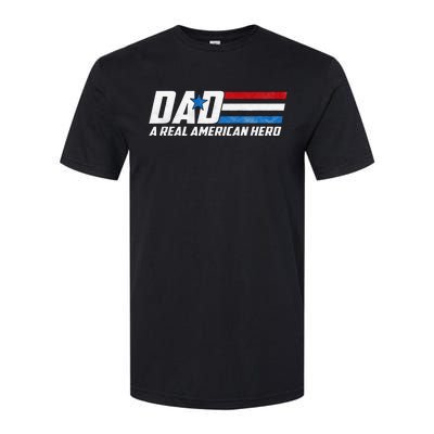 Dad A Real American Hero Softstyle® CVC T-Shirt