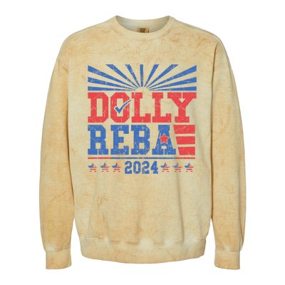 Dolly And Reba 2024 Colorblast Crewneck Sweatshirt