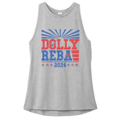 Dolly And Reba 2024 Ladies PosiCharge Tri-Blend Wicking Tank