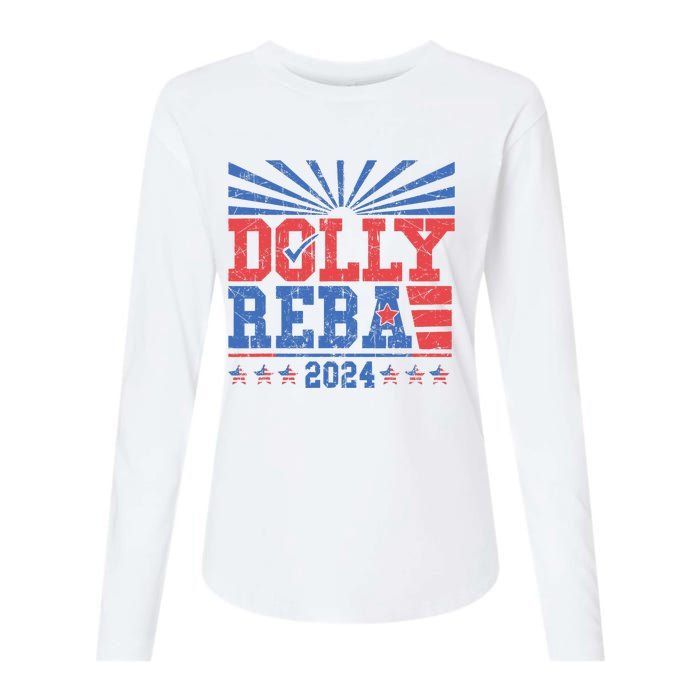 Dolly And Reba 2024 Womens Cotton Relaxed Long Sleeve T-Shirt