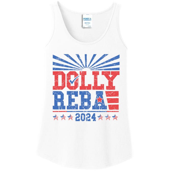 Dolly And Reba 2024 Ladies Essential Tank